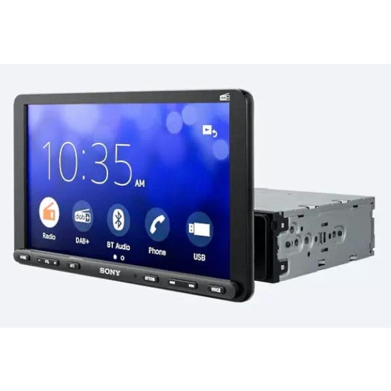 SONY XAV-AX8050D DAB – Zaawansowana stacja multimedialna Premium z Apple CarPlay i Android Auto 1-DIN USB 8,95
